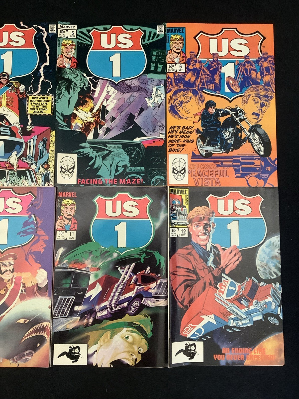 US 1 #1-12 Complete Comic Set, Marvel Comics, 1st App US Archer (Ulysses Archer)