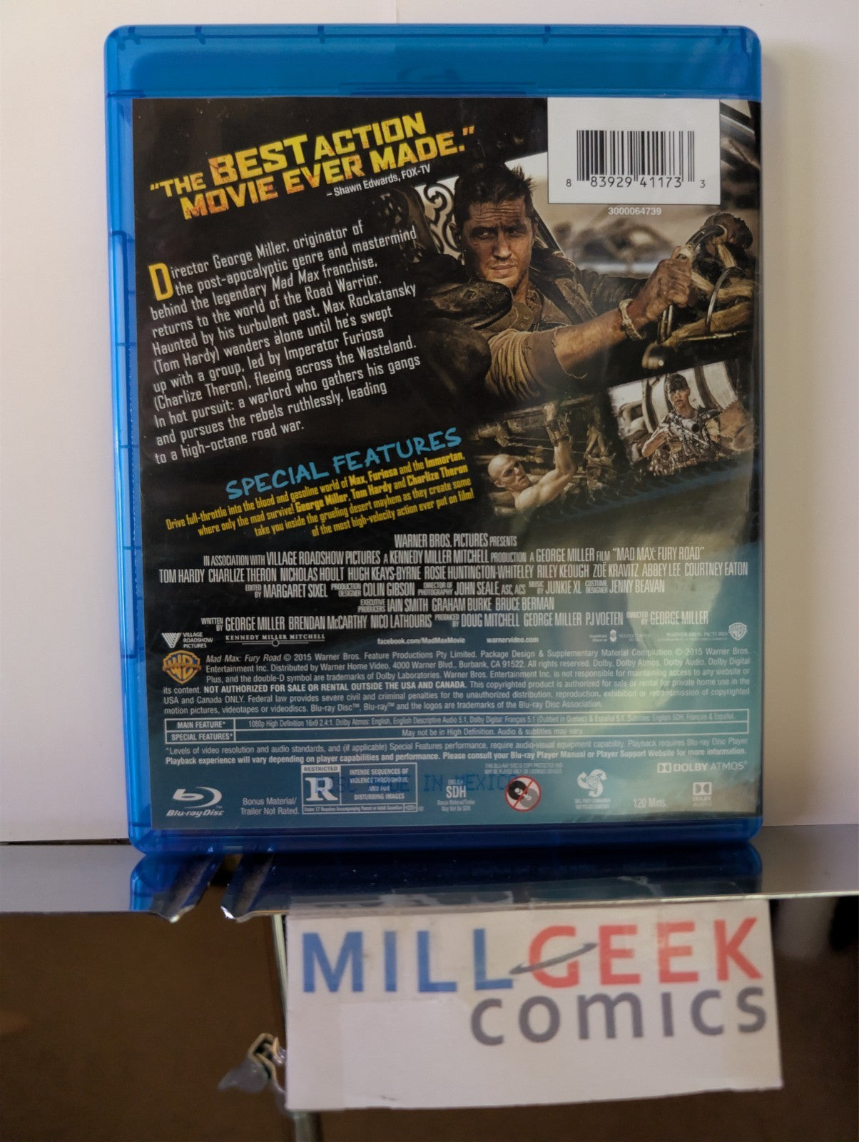Mad Max: Fury Road, Tom Hardy & Charlieze Theron (Blu-ray) -JD