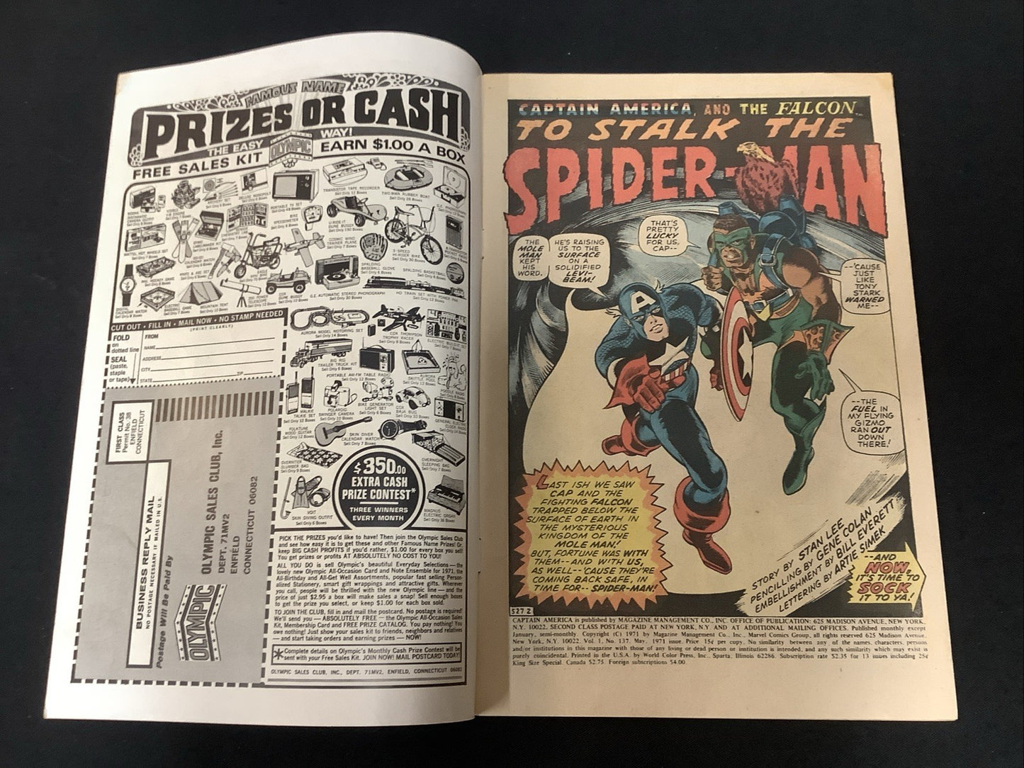 Captain America #137 (Marvel Comics May 1971) VF- (7.5) Stan Lee/Gene Colan