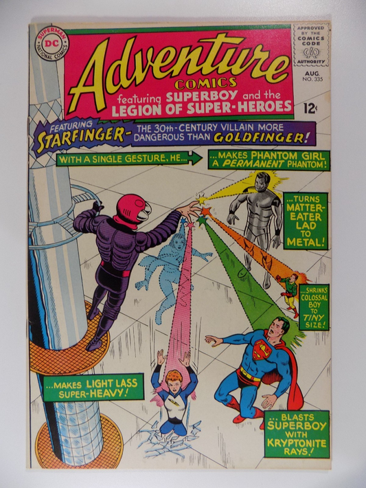 Adventure Comics #335 DC Comic August 1965 Very Fine-