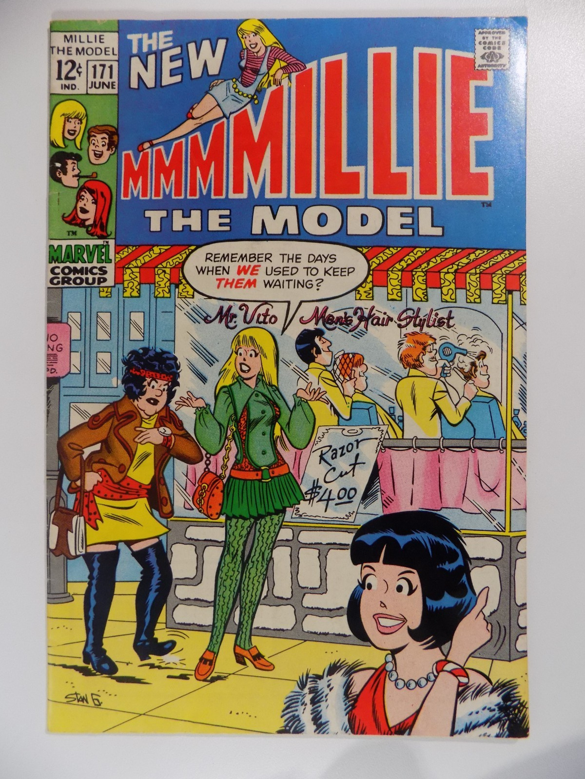Millie The Model #171 Marvel Comic June 1969 Very Fine-