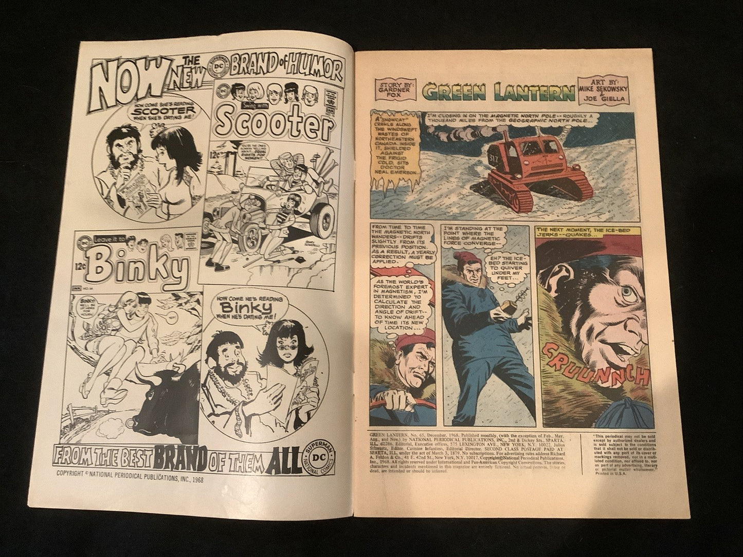 Green Lantern #65 (DC Comics December 1968) F- (5.5) Gardner Fox