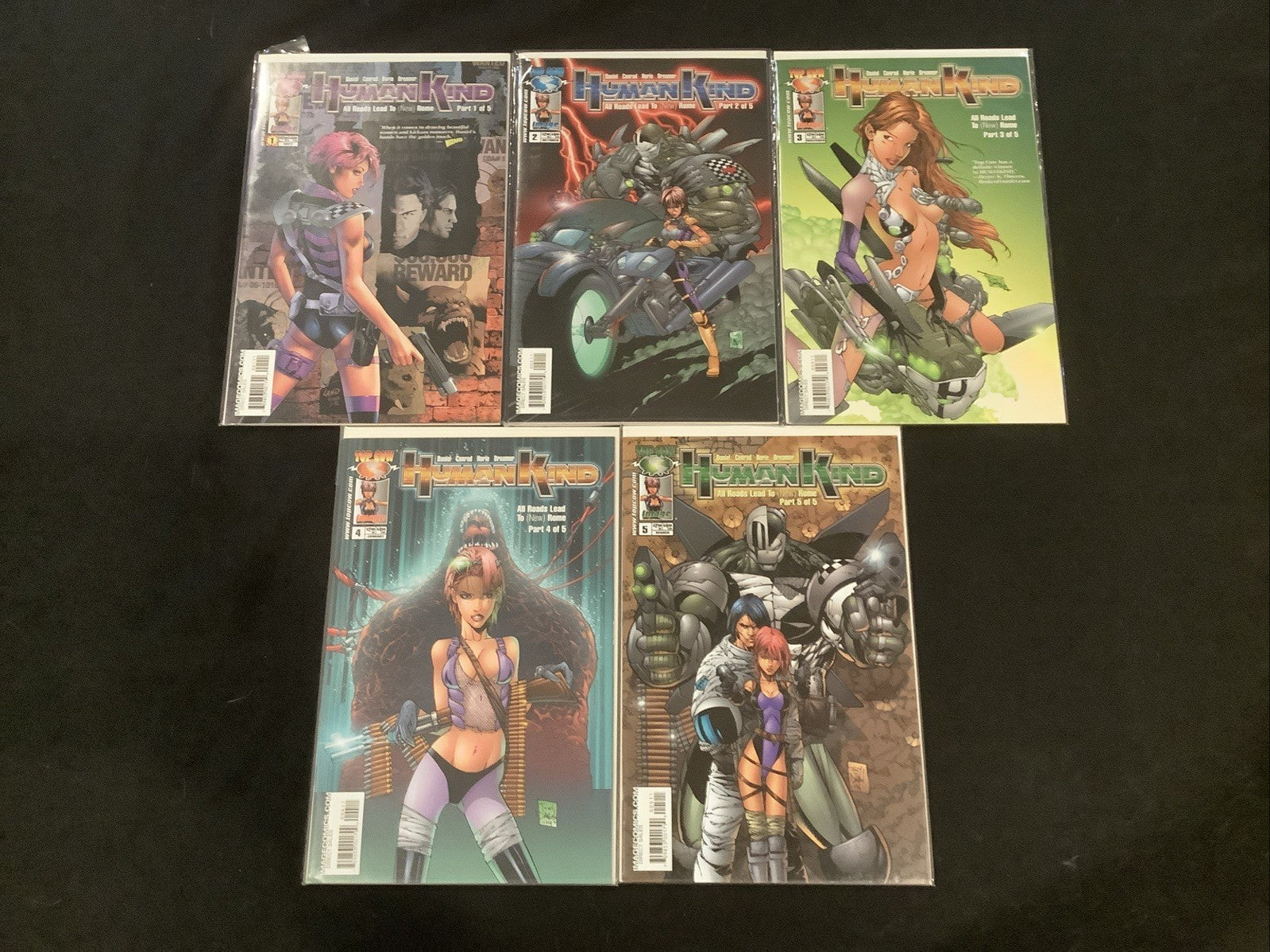 Humankind #1-5 Complete Comic Set, Image/Top Cow, Daniel/Conrad/Horie/Dreamer