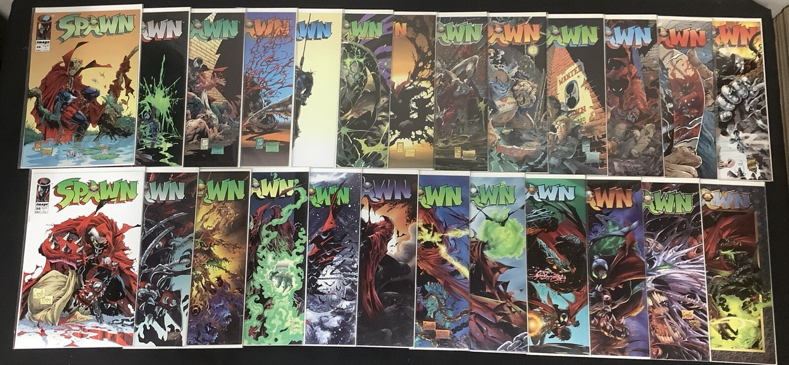 Spawn #1-50 Comic Lot, 1st App Spawn/Violator/Angela, Todd McFarlane, 1992