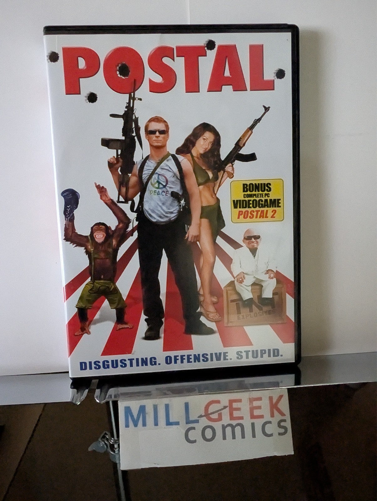 Postal, With Postal 2 Videogame / Stripes, Bill Murray (DVD) Like New -JD