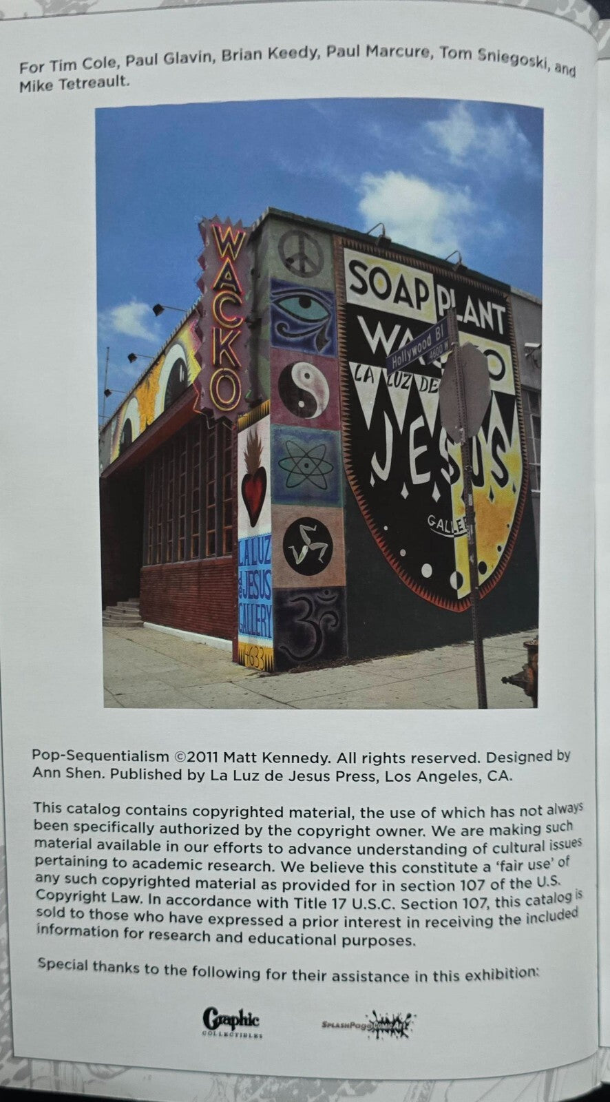 POP-SEQUENTIALISM exhibit program - Curated by Matt Kennedy (May 6th-29th, 2011)