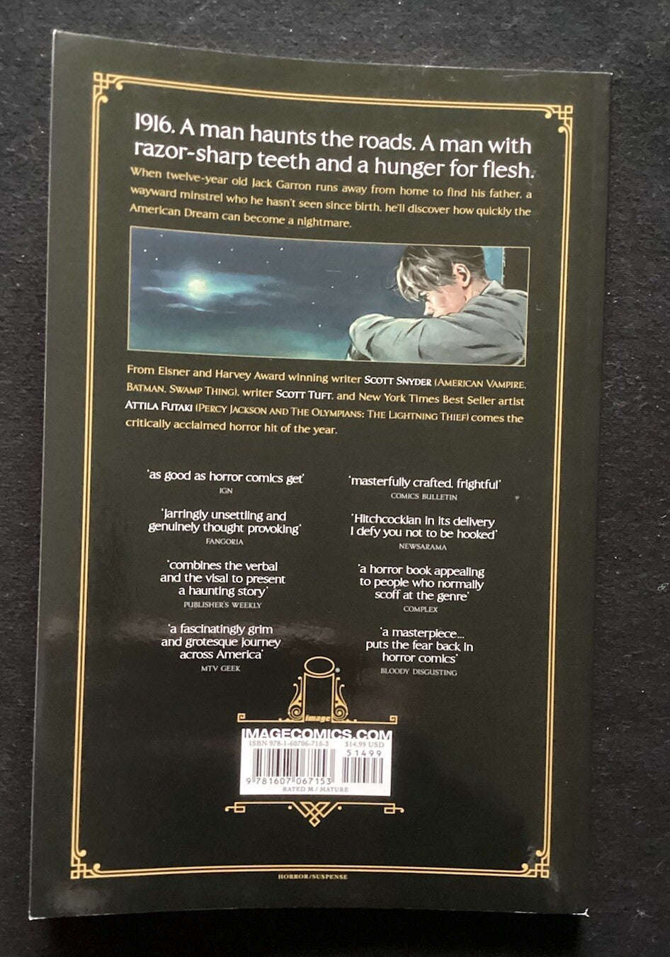 Severed [PB, First Print] Scott Snyder; Scott Tuft, Attila Futaki Image Comics