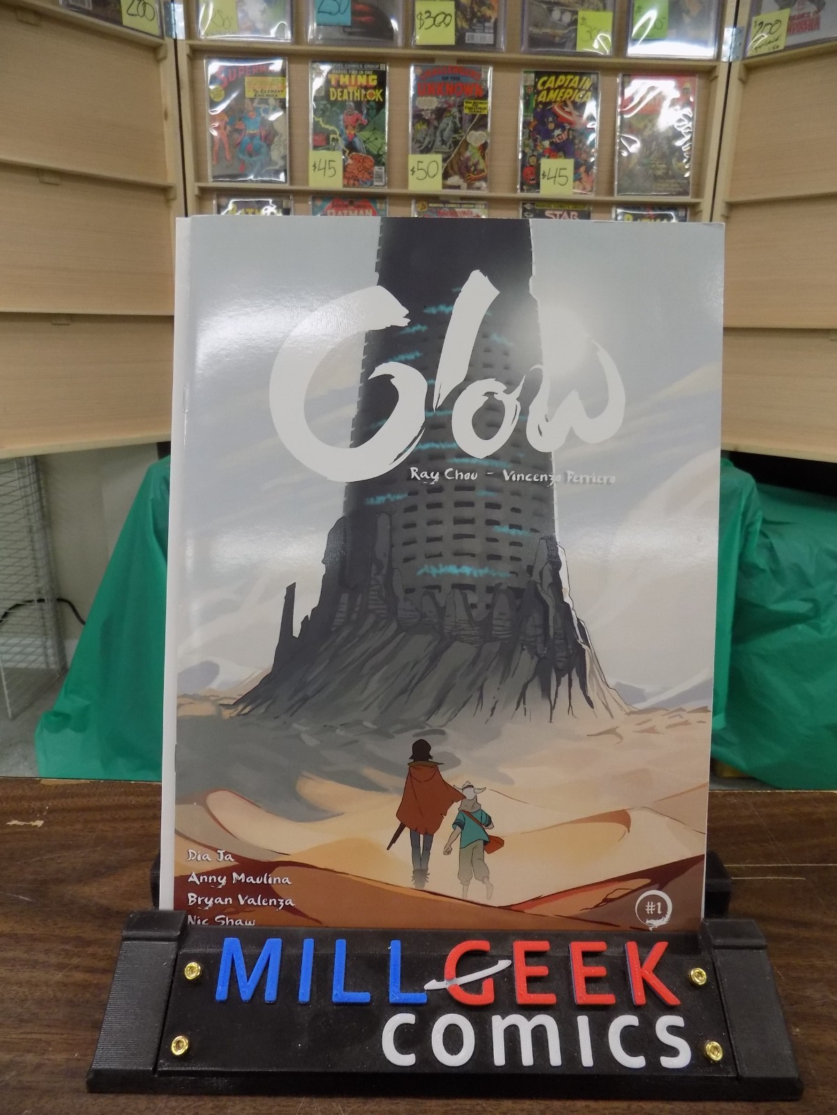 Glow #1 Ray Chou Autograghed VF