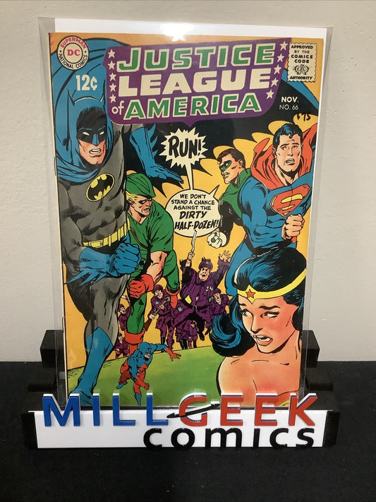 Justice League Of America #66 (1968) VF (8.0) Cream Off-White Pages, Neal Adams