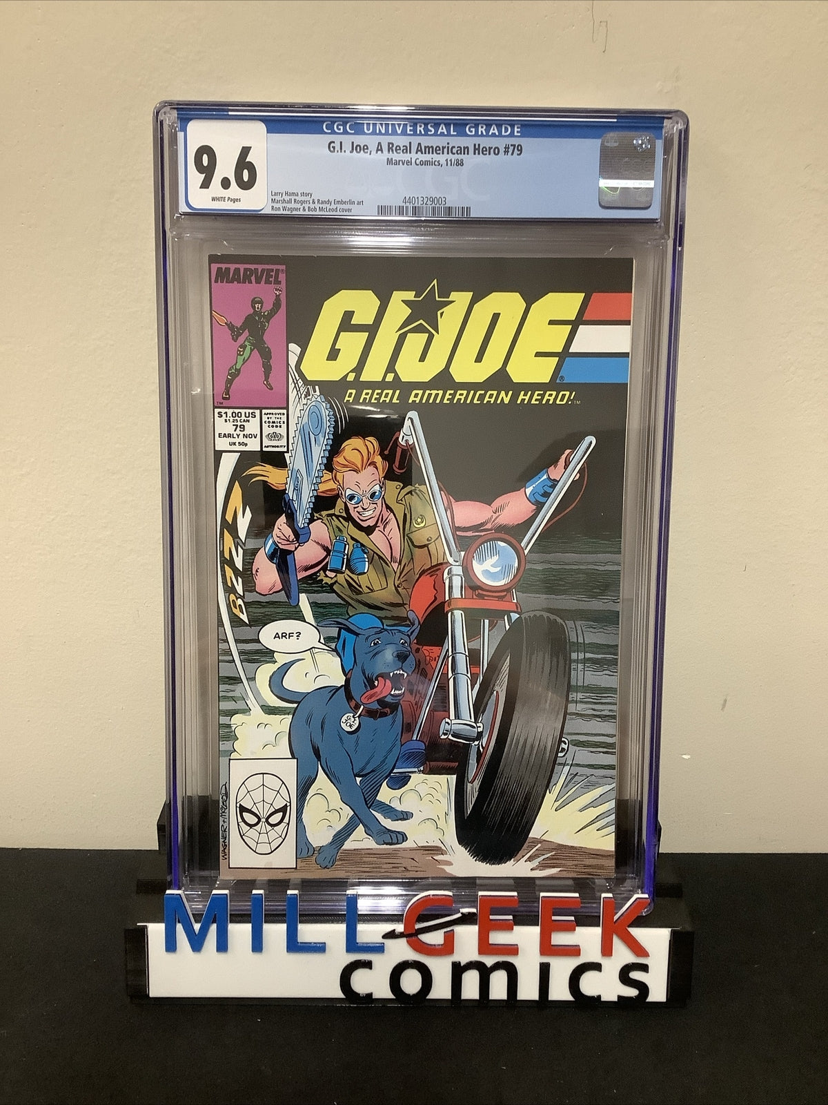G.I. Joe, A Real American Hero #79, CGC Graded 9.6, White Pages, Larry Hama