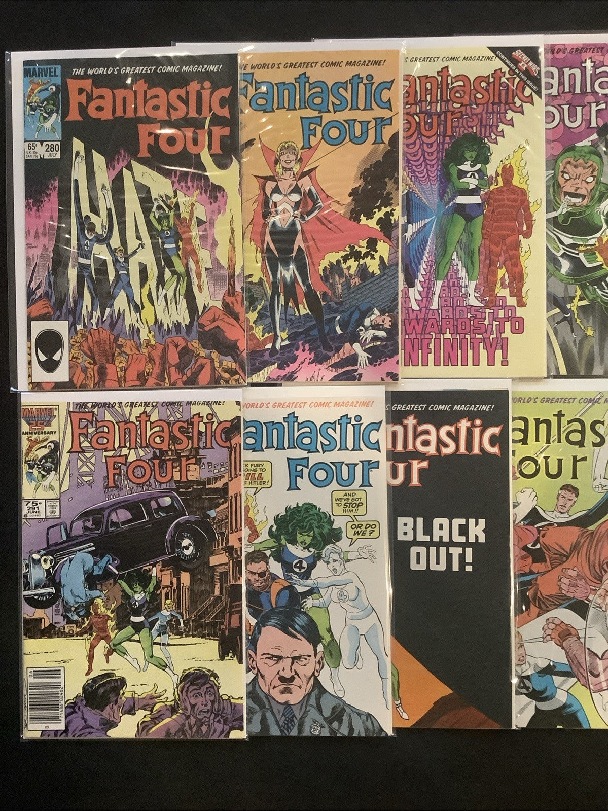 Fantastic Four #238-320 Comic Lot, Marvel, John Byrne, Malice, Dr Doom, Galactus