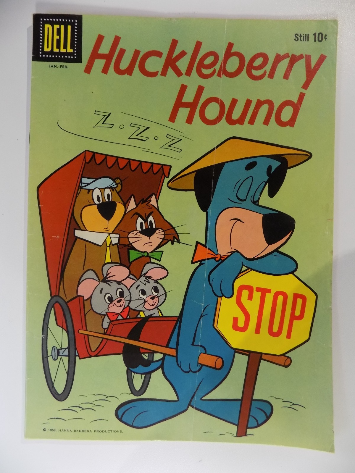 Huckleberry Hound #3 Dell Comic Febuary 1960 Fine-