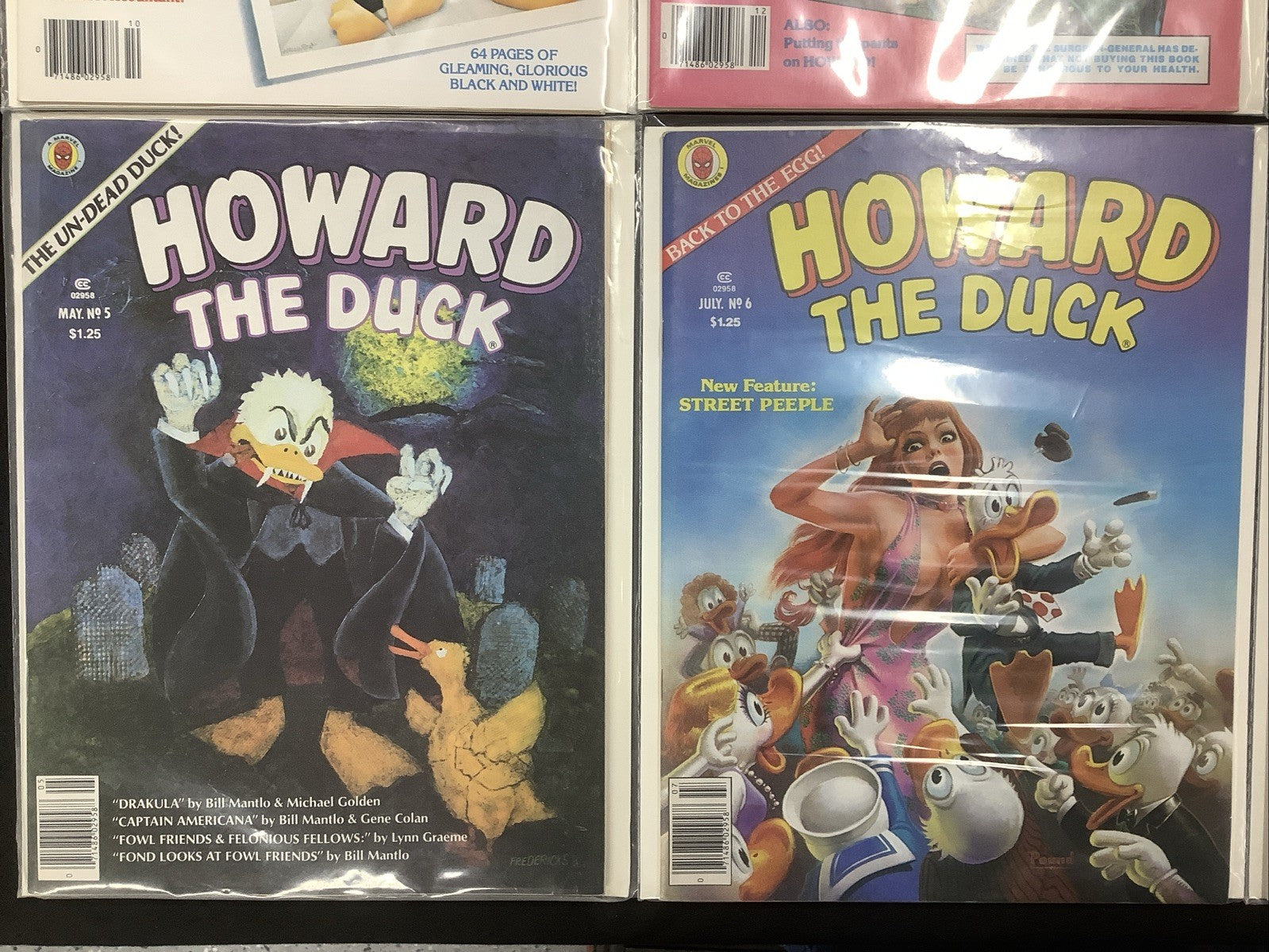 Howard the Duck #1-8 Marvel Comic Magazine Lot, Gene Colan/Bill Mantlo