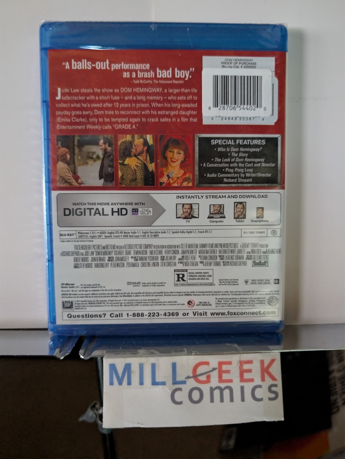 Dom Hemingway / Filth, Jude Law James McAvoy 2 Movie Set (Blu-Ray) Brand New-JD