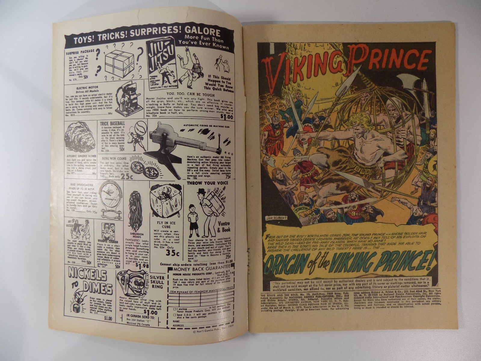 Brave and the Bold #23 DC Comic May 1959 Fine