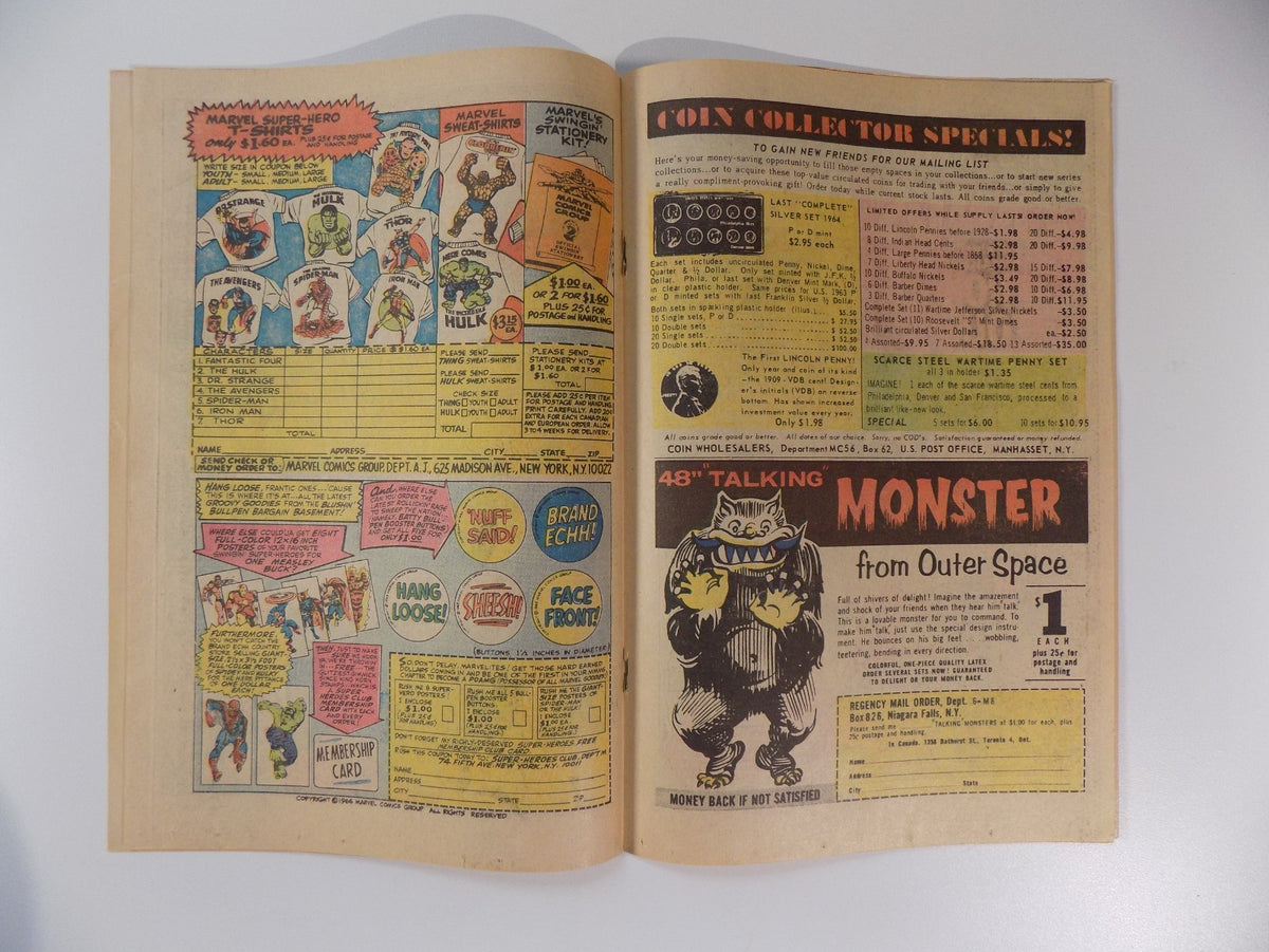 Strange Tales #158 Marvel Comic July 1967 Fine-