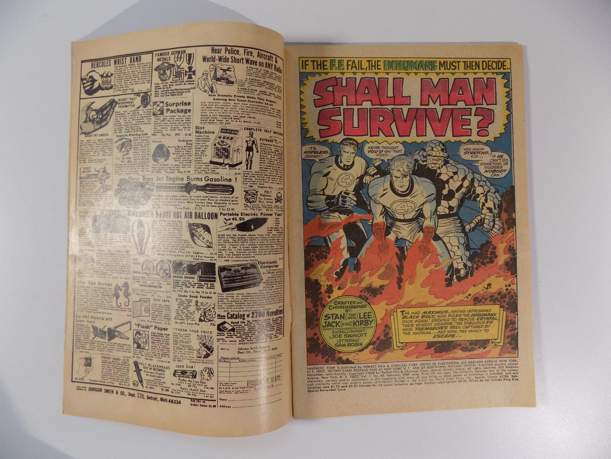 Fantastic Four #83 Marvel Comic February 1969 Fine+