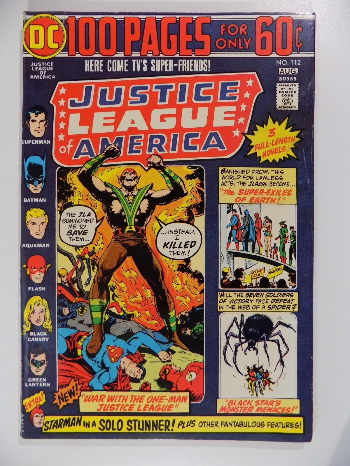 Justice League of America #112 DC Comic August 1974 Very Fine-