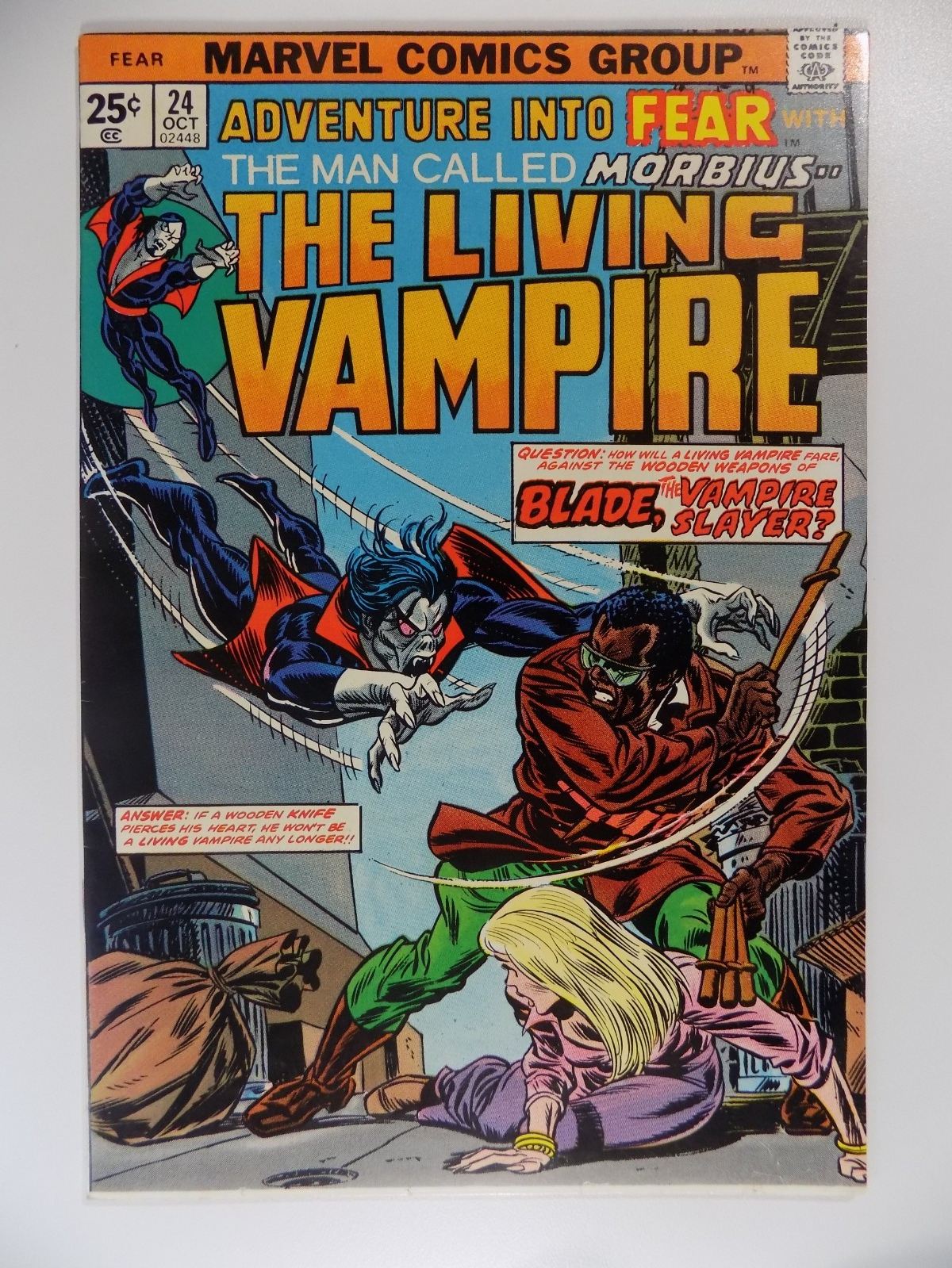 Adventure Into Fear #24 Marvel Comic October 1974 Very Fine+