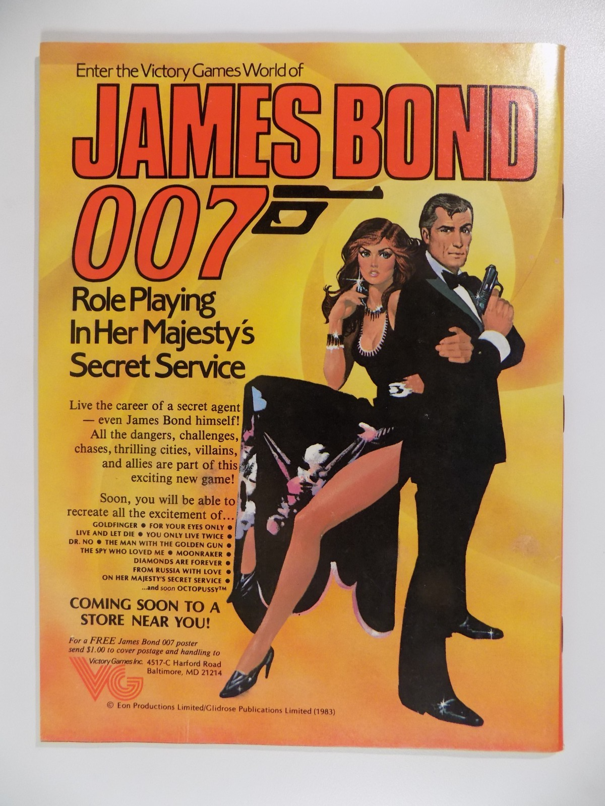 Marvel Super Special #26 James Bond 007 Octopussy 1983 VF/NM