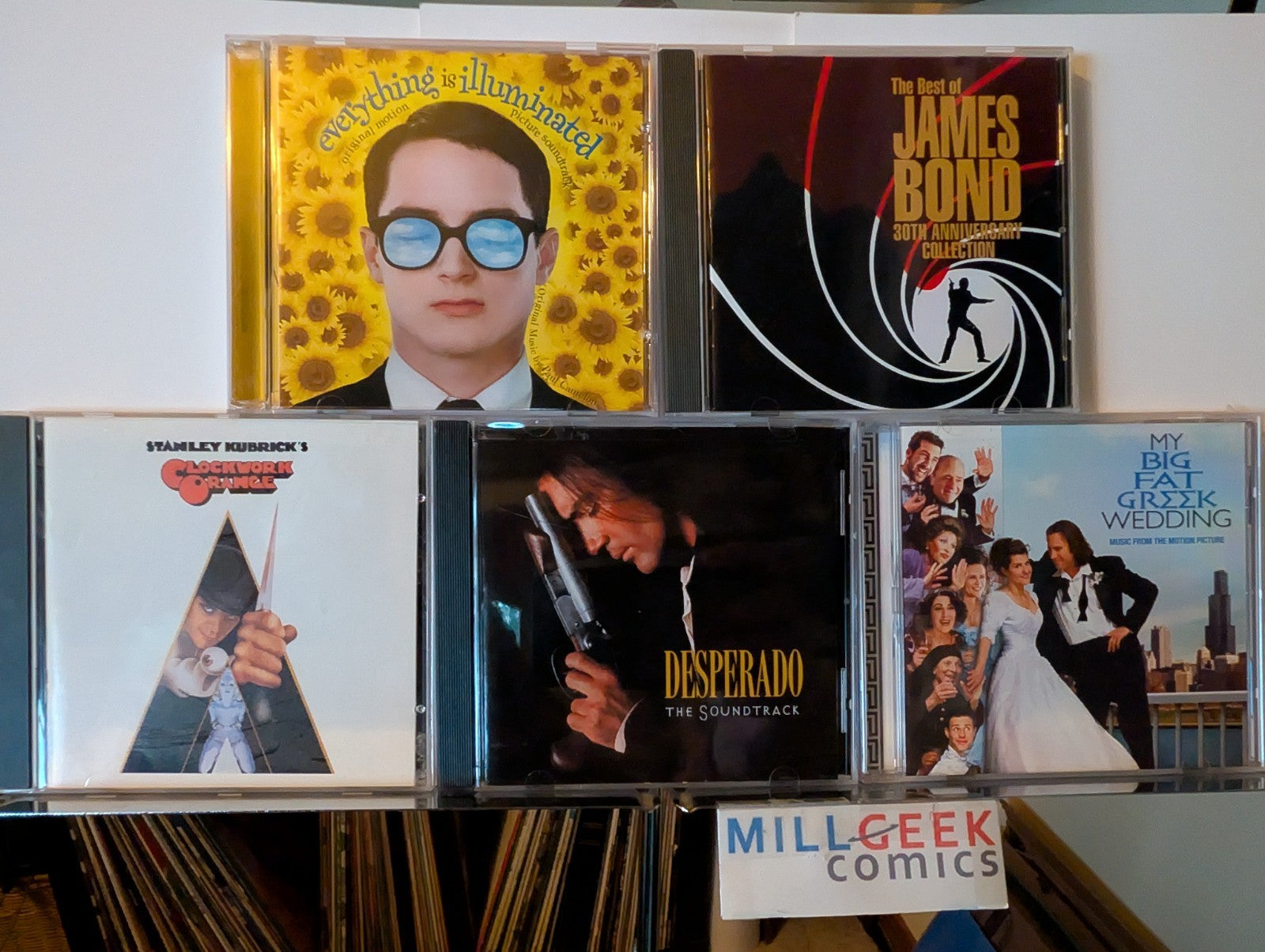 Soundtrack 5 CD Lot (James Bond, Clockwork Orange, Desperado, more)-JD