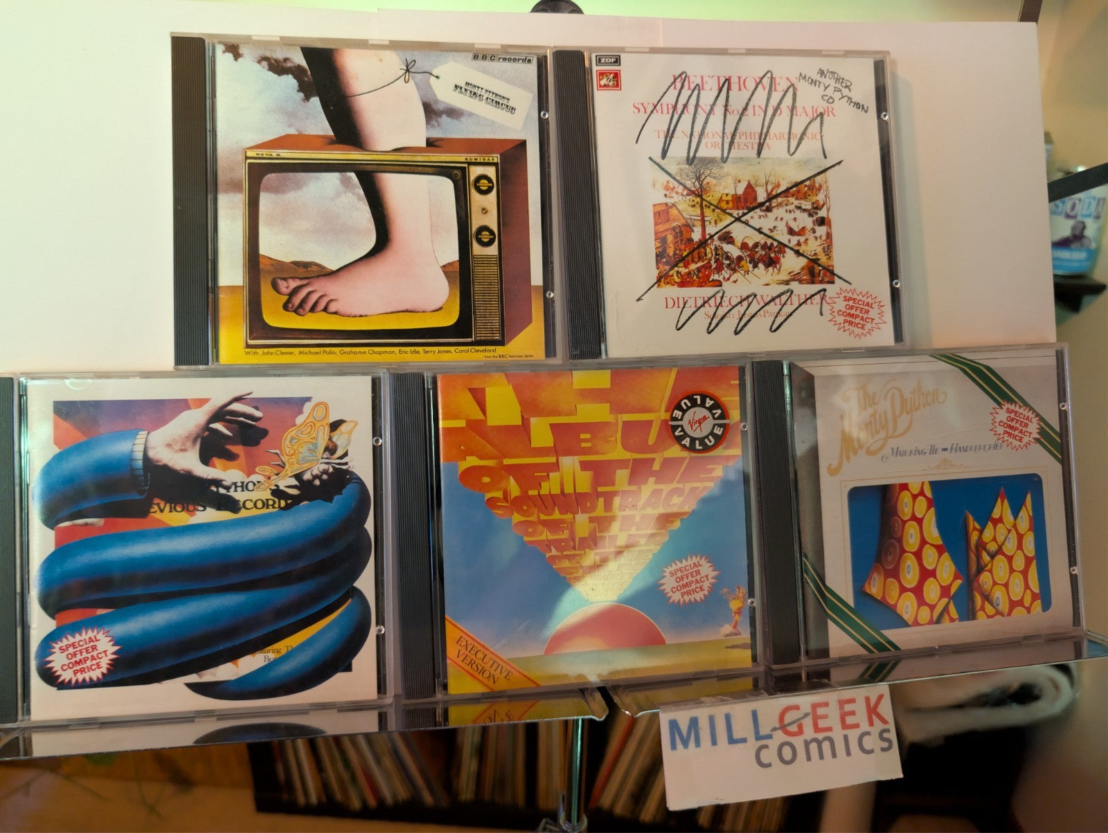 Monty Python, 5 CD Albums (Flying Circus, Another, Previous, Handkerchief) -JD