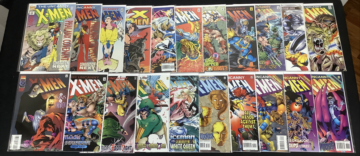 Uncanny X-Men #316-420 And #-1 Comic Lot, Marvel Comics, 1st App Generation X