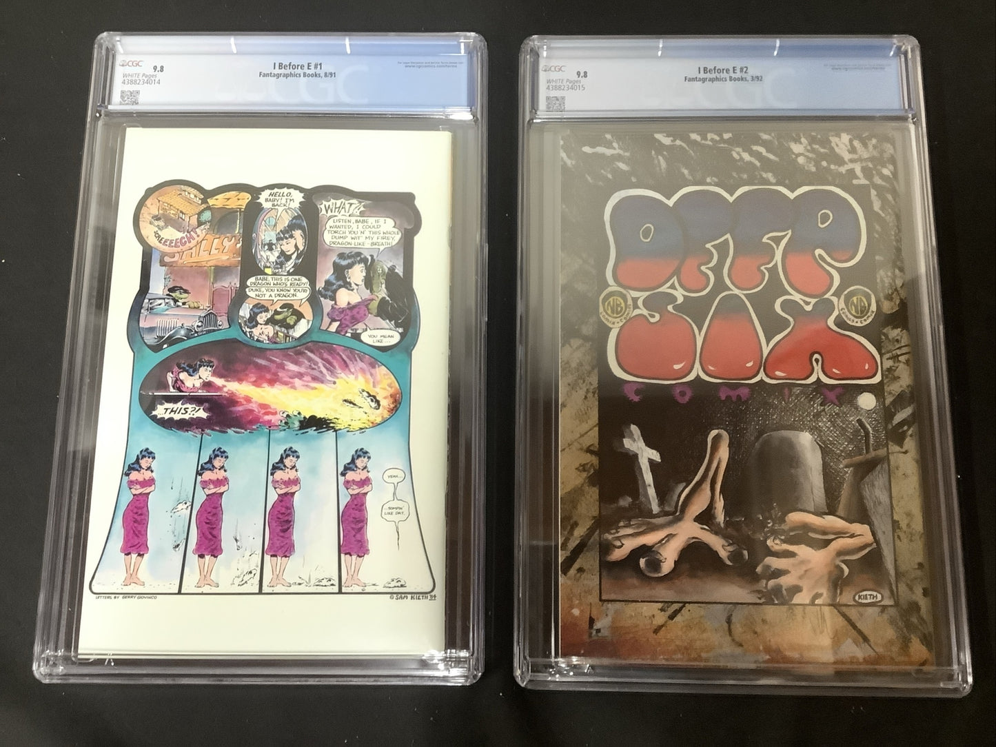 I Before E #1-2 Set, CGC Graded 9.8’s, Sam Kieth, The MAXX, Super Rare, Combo