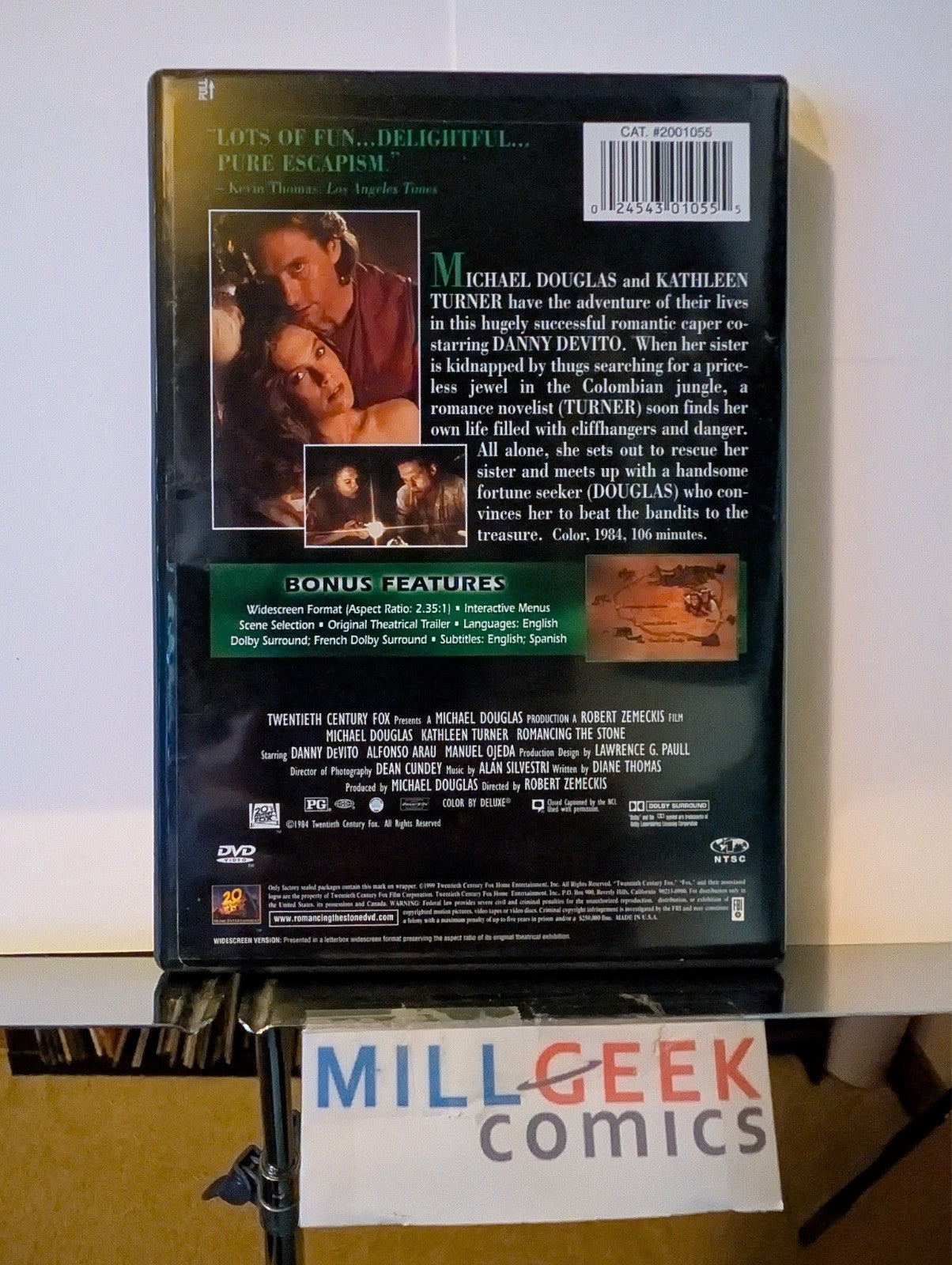 Romancing the Stone / Jewel of the Nile, 2 Movie Set (DVD) Like New -JD