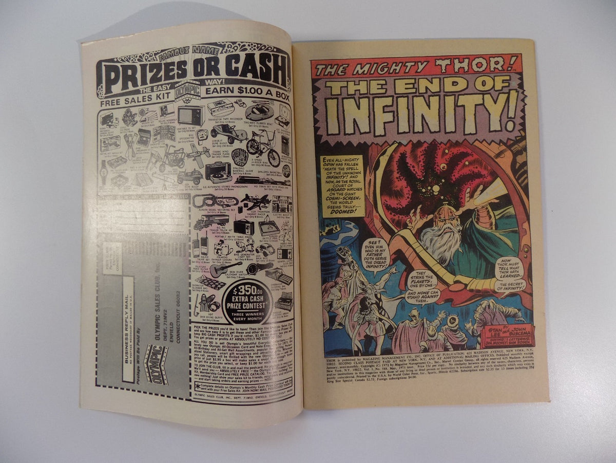 Thor #188 Marvel Comic May 1971 Very Fine