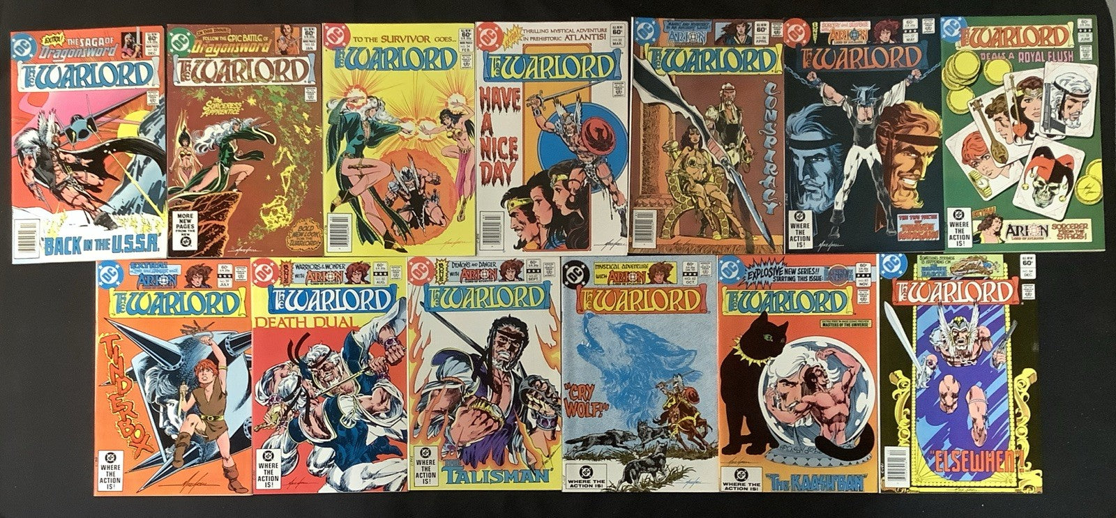 Warlord #1-86 + Annuals #1-4 & 1st Issue Special #8, 1st App Warlord, See Pics