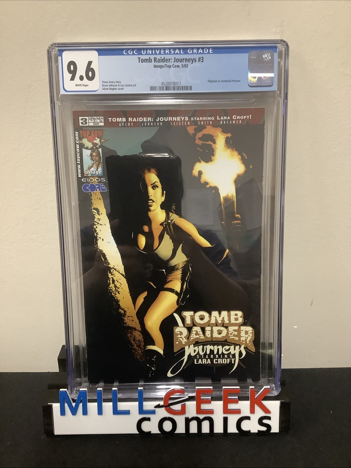 Tomb Raider: Journeys #3 (2002) CGC Graded 9.6, White Pages, Adam Hughes Cover