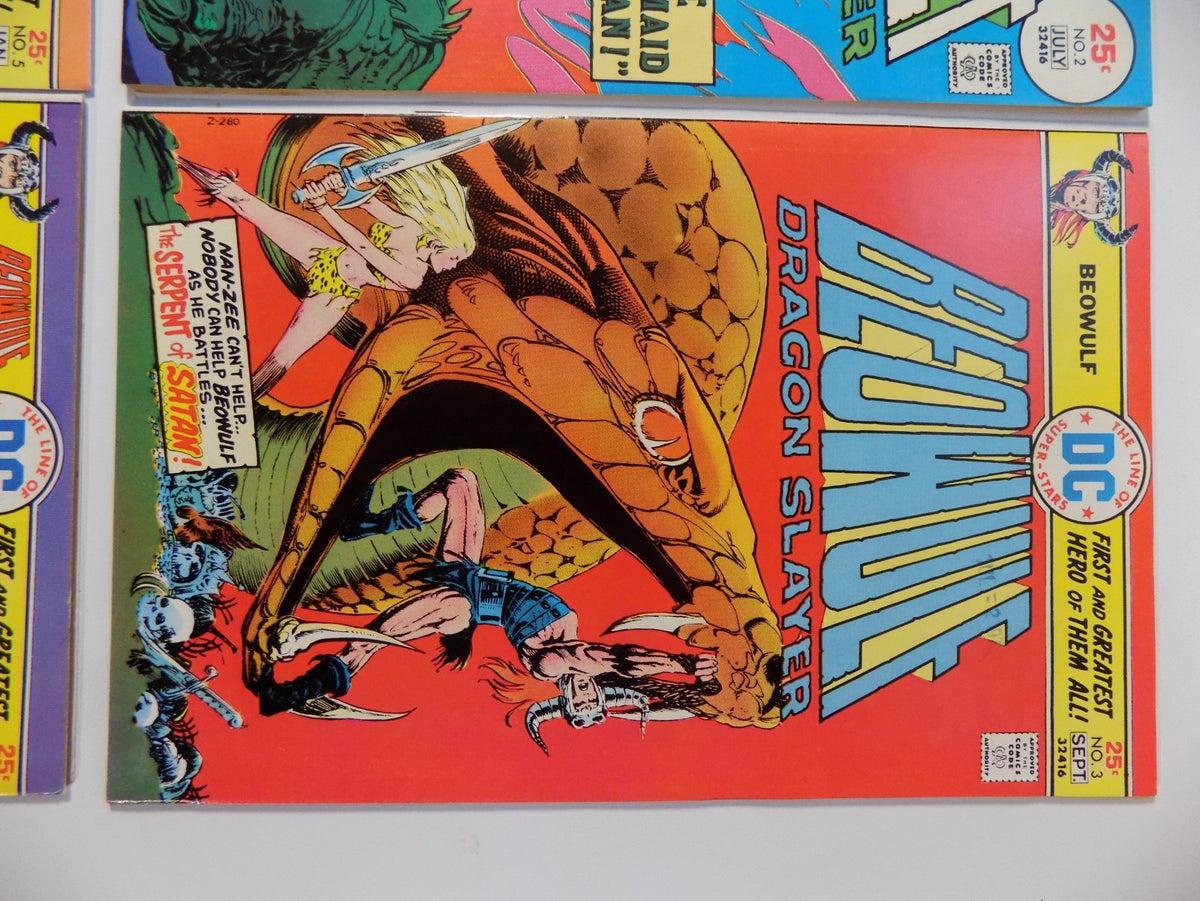 Beowulf Dragon Slayer #1-6 DC Comics May 1975-March 1976 Fine or Better