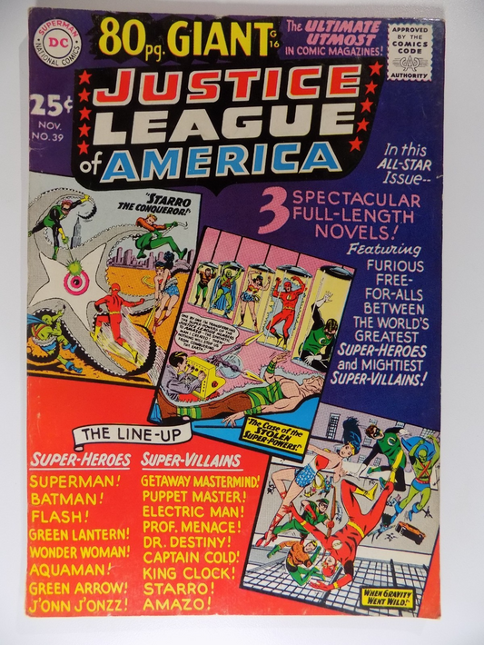 Justice League of America #39 DC Comic November 1965 Fine/Very Fine