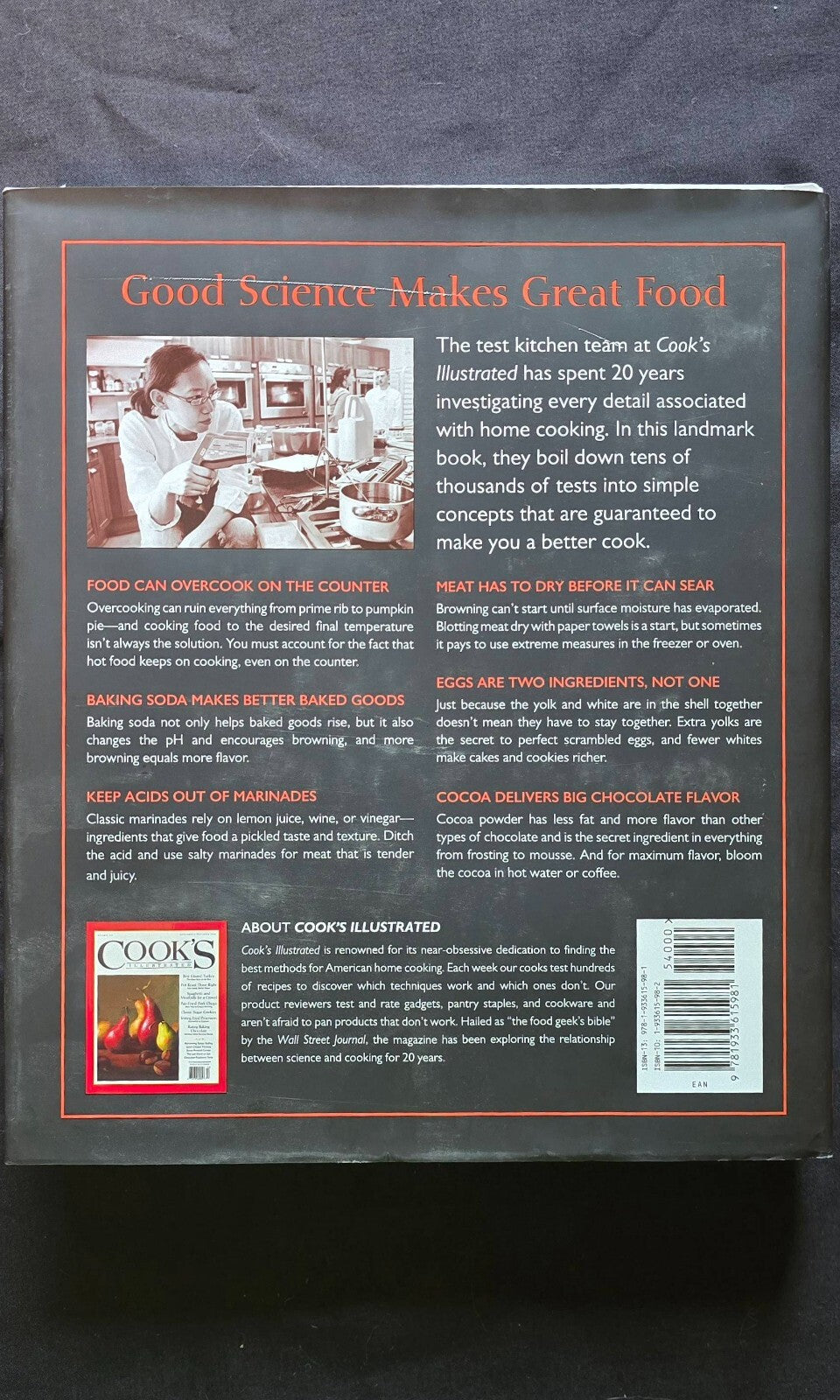 Cook's Illustrated, The Science of Good Cooking JD
