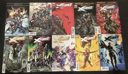 X-Force #1-10 Complete Comic Series, Marvel, Ed Brisson/Juanan Ramirez, 2019