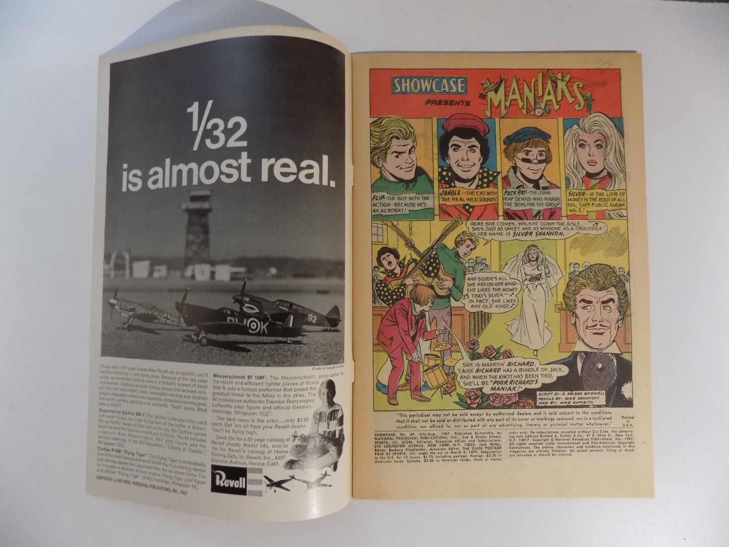 Showcase #69 The Maniaks DC Comic August 1967 Very Fine+