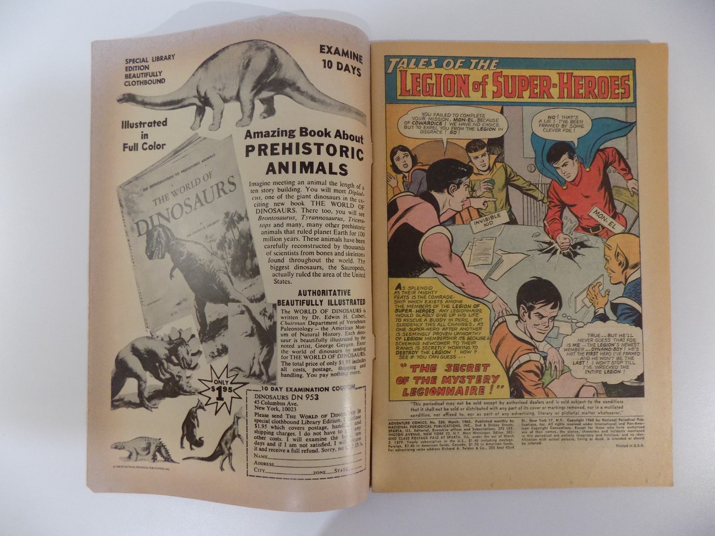 Adventure Comics #330 DC Comic Very Fine- March 1965