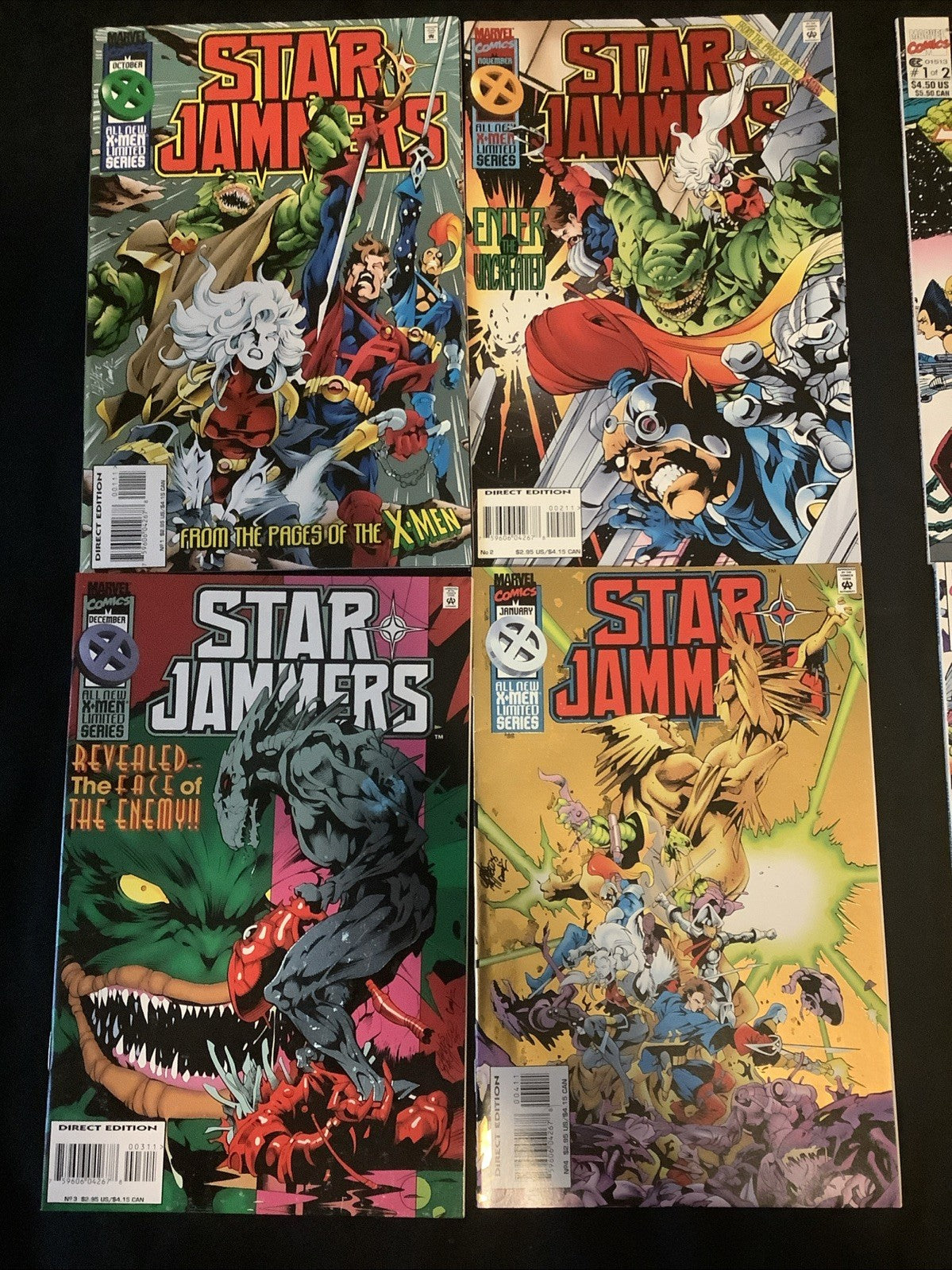 Starjammers Comic Bundle: Starjammers #1-4, X-men Spotlight #1-2, 6 Comic Lot