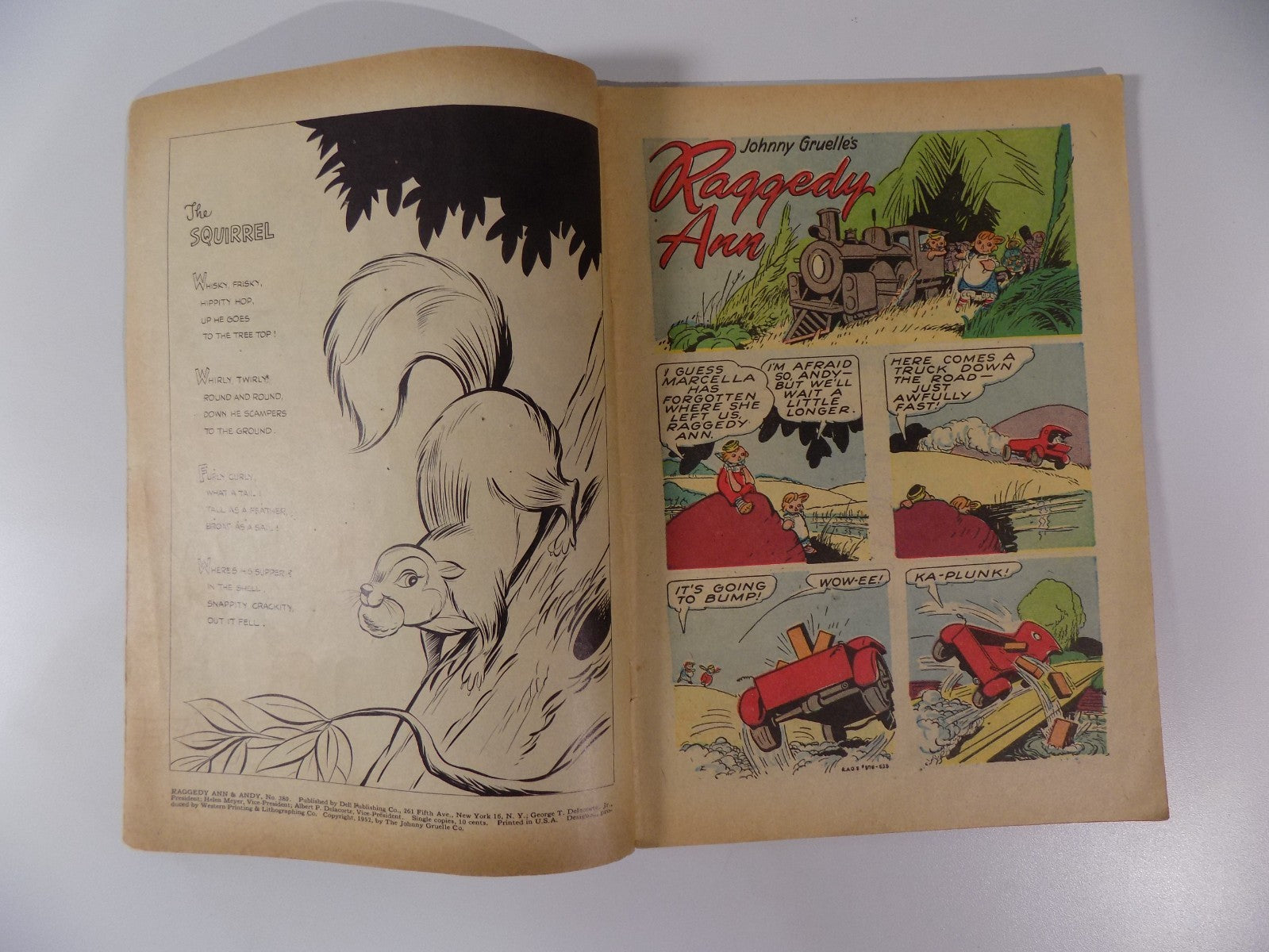 Four Color #380 Raggedy Ann + Andy Dell Comic 1952 Very Good+
