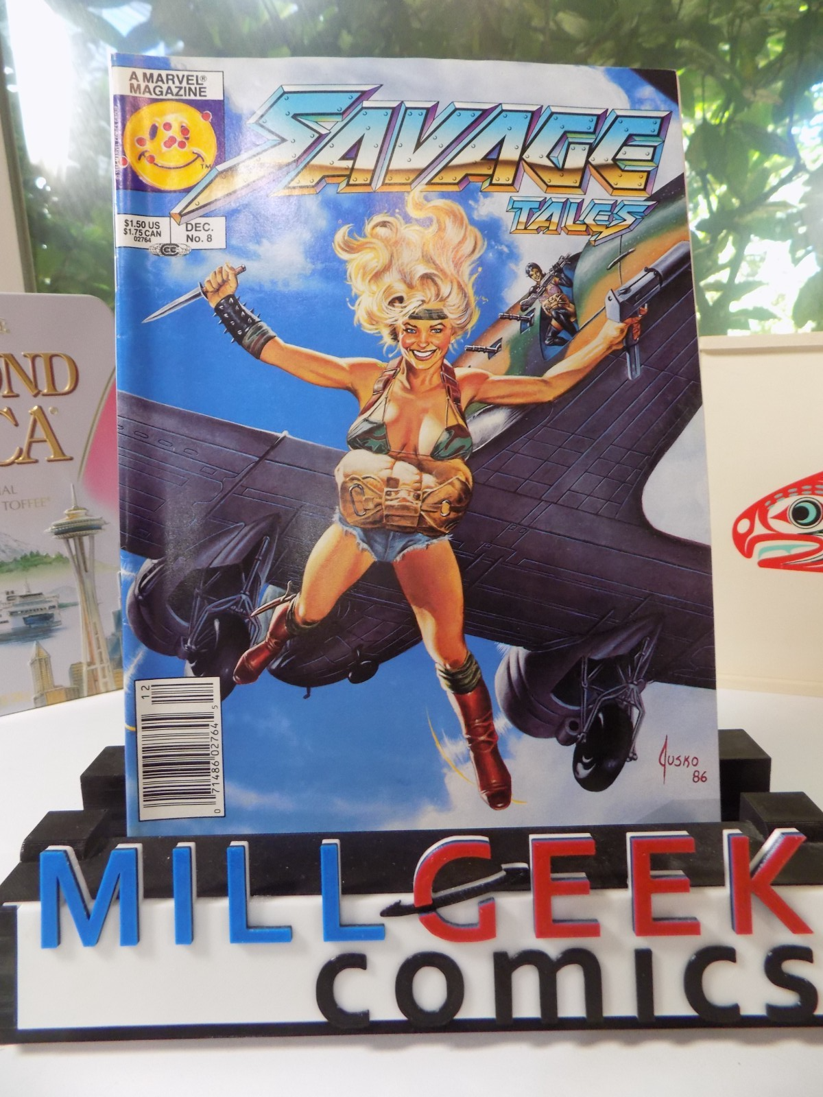 Savage Tales #8 Marvel Magazine Jusko! Dec 1986 Newsstand! Near Mint-