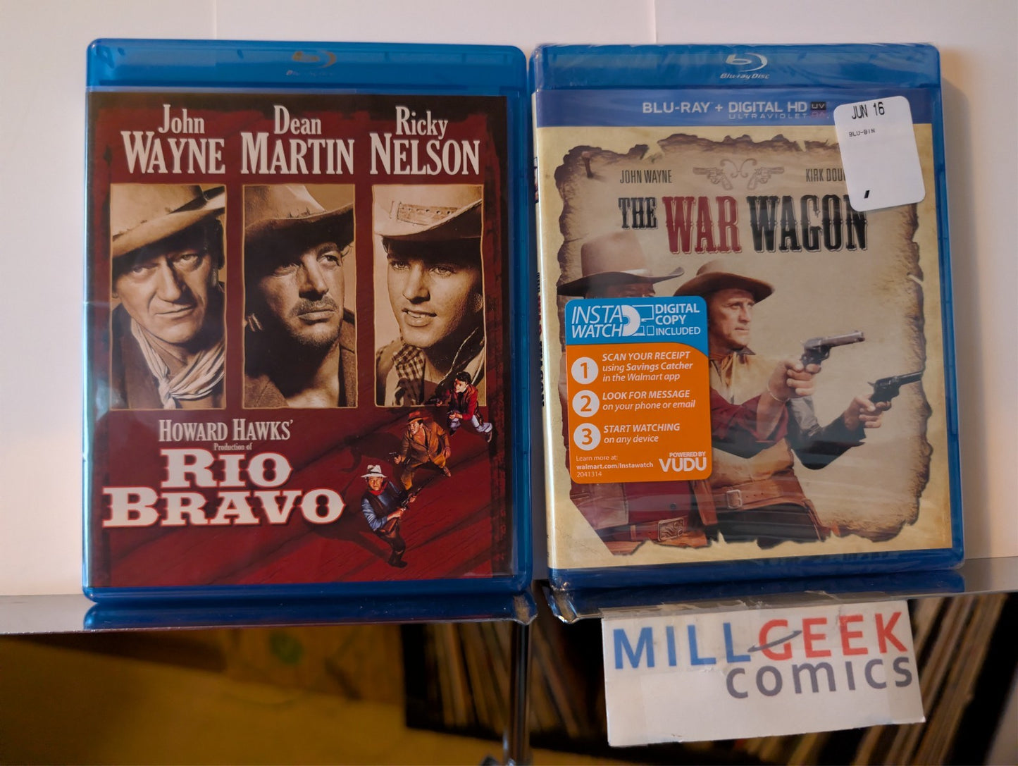 Rio Bravo / The War Wagon, John Wayne 2 Movie Set (Blu-ray) -JD