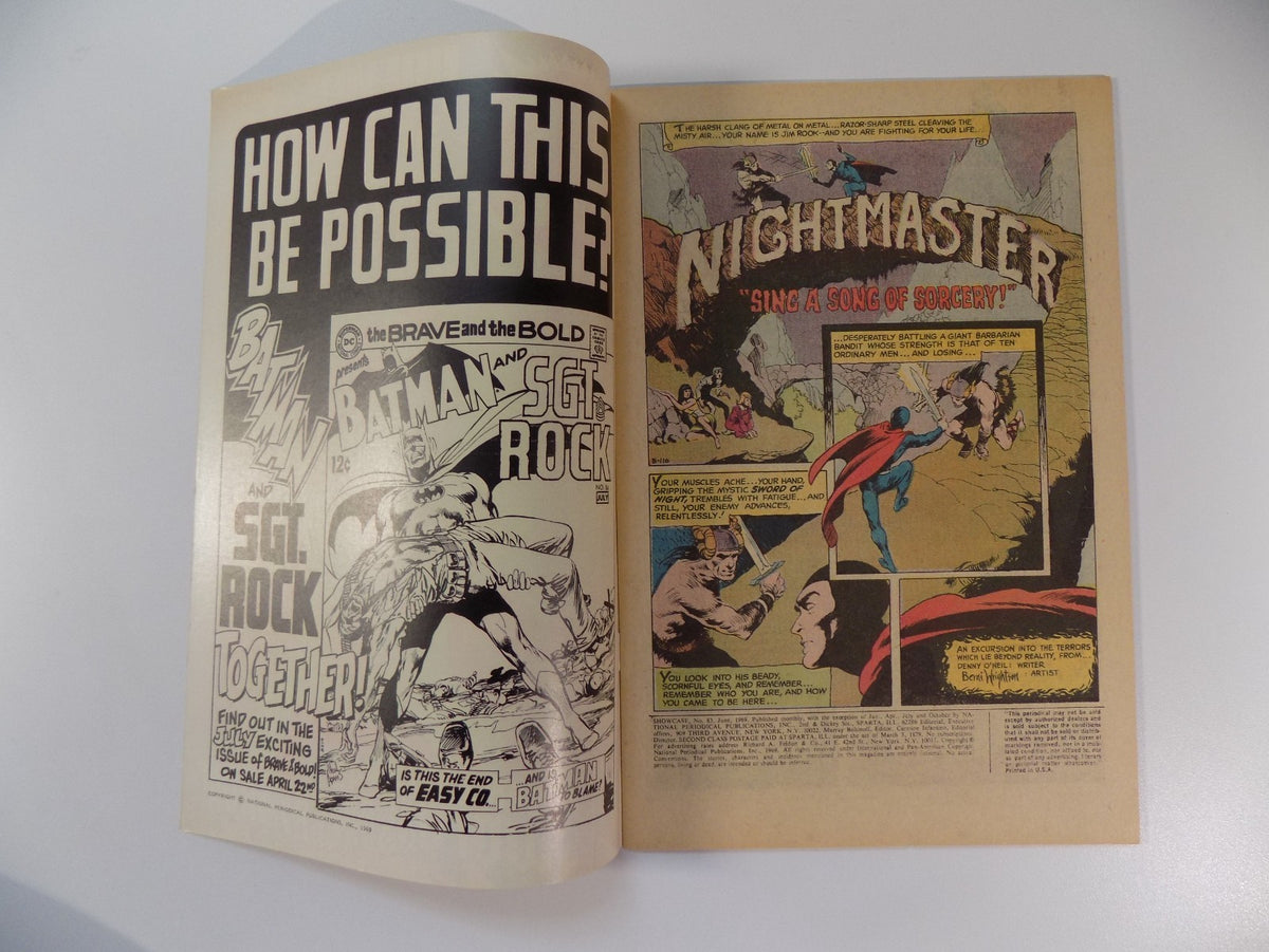 Showcase #83 Nightmaster DC Comic June 1969 Very Fine+