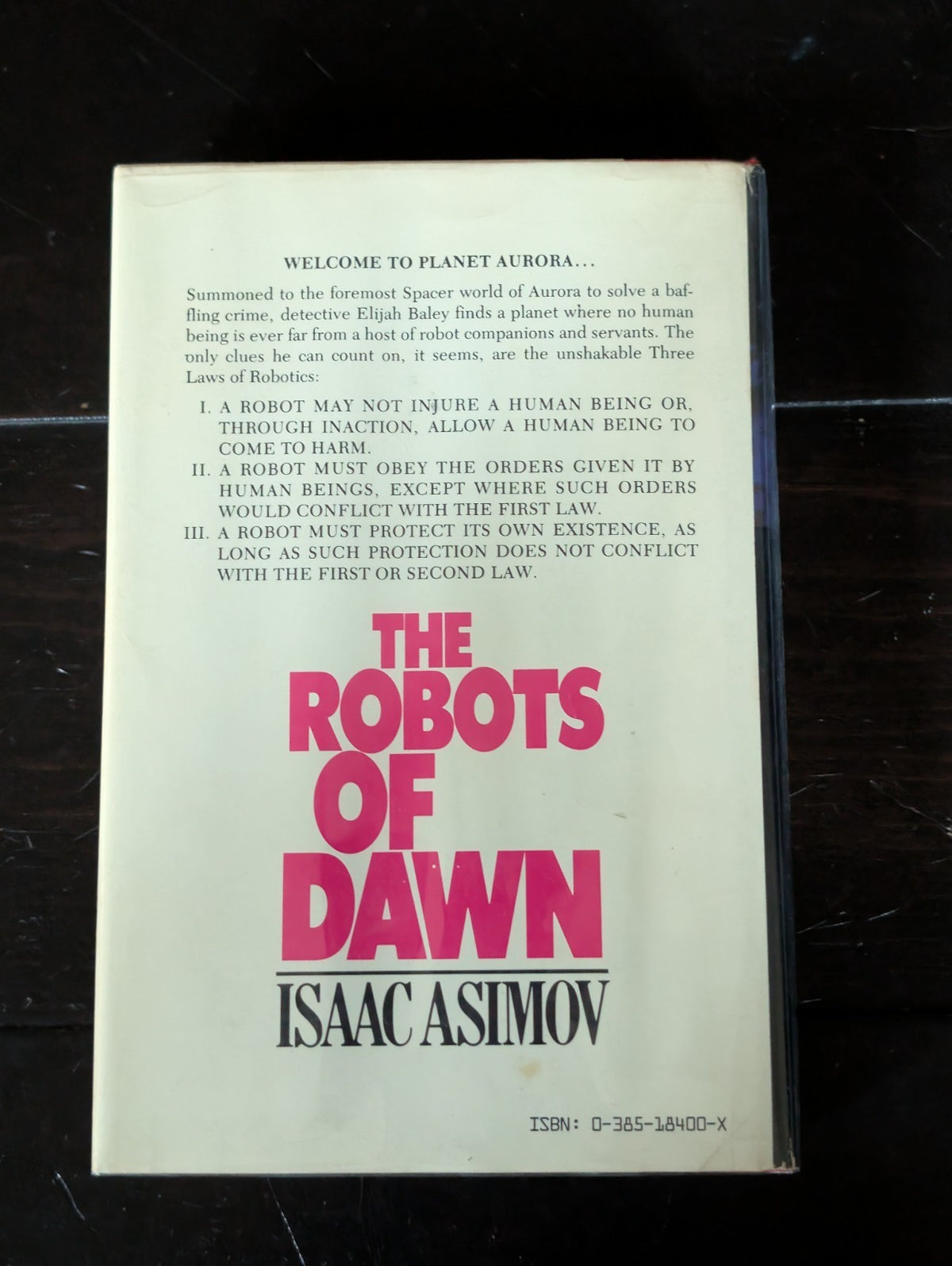 Robots of Dawn by Isaac Asimov (1983, Hardcover) -JD