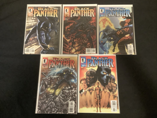 Black Panther #1-5 Comic Lot, Marvel Knights, 1st App White Wolf, 1998