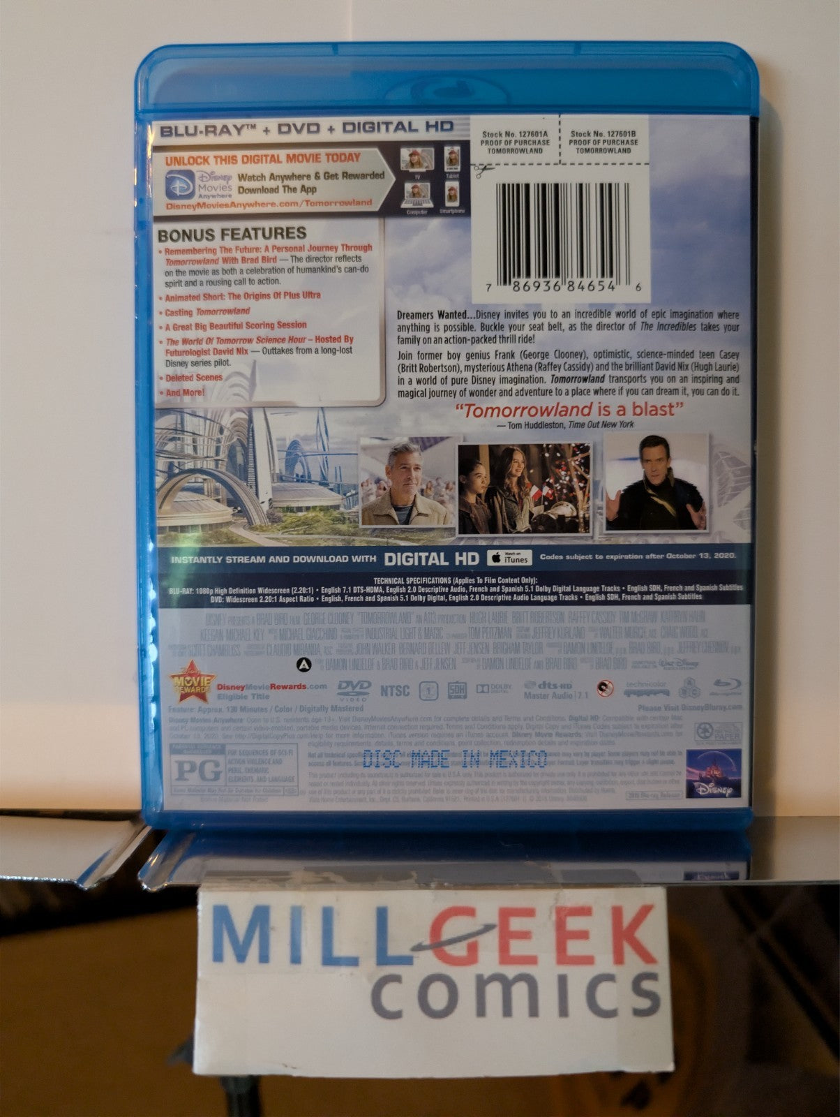 The World's End / Tomorrowland, Simon Pegg & George Clooney (Blu-Ray) -JD