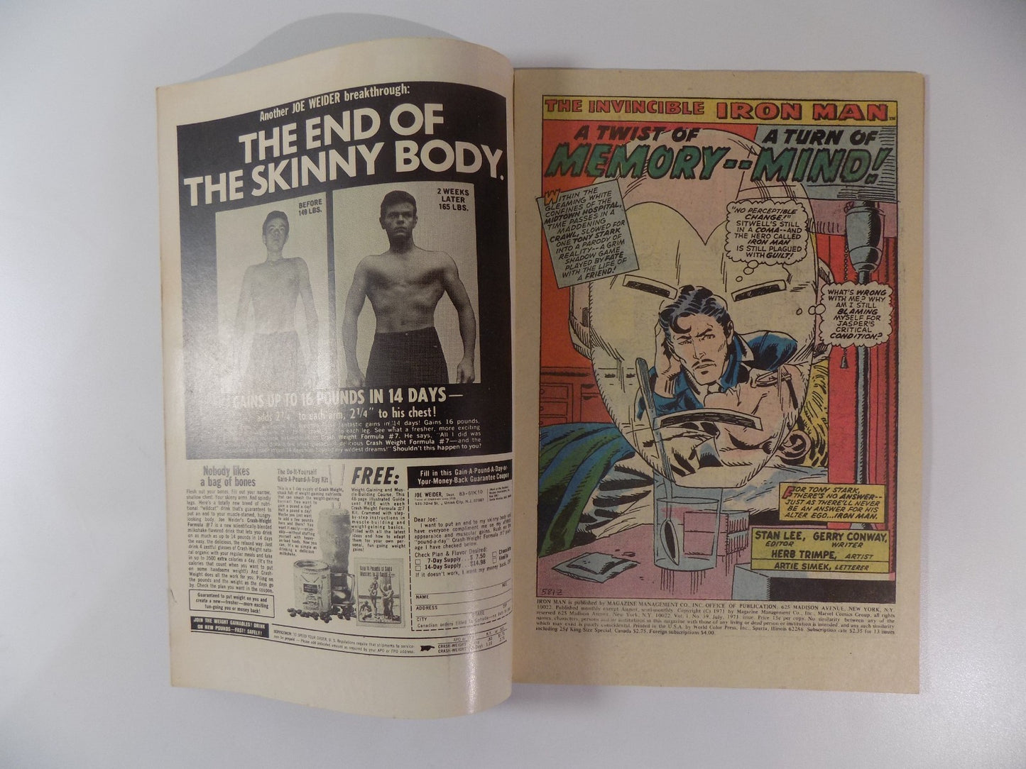 Iron Man #39 Marvel Comic July 1971 Very Fine-