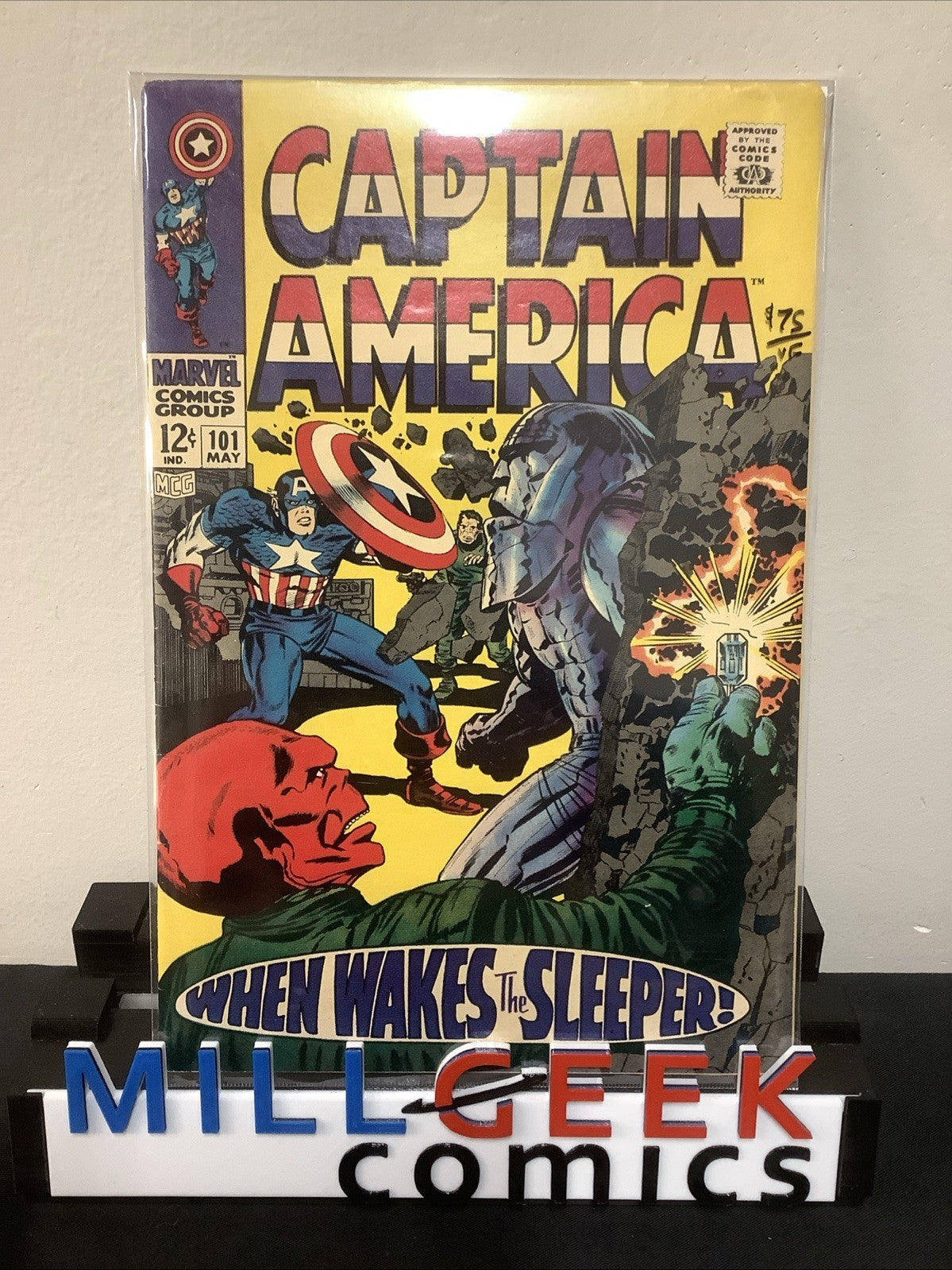 Captain America #101 (Marvel Comics May 1968) VF (8.0) When Wakes The Sleeper