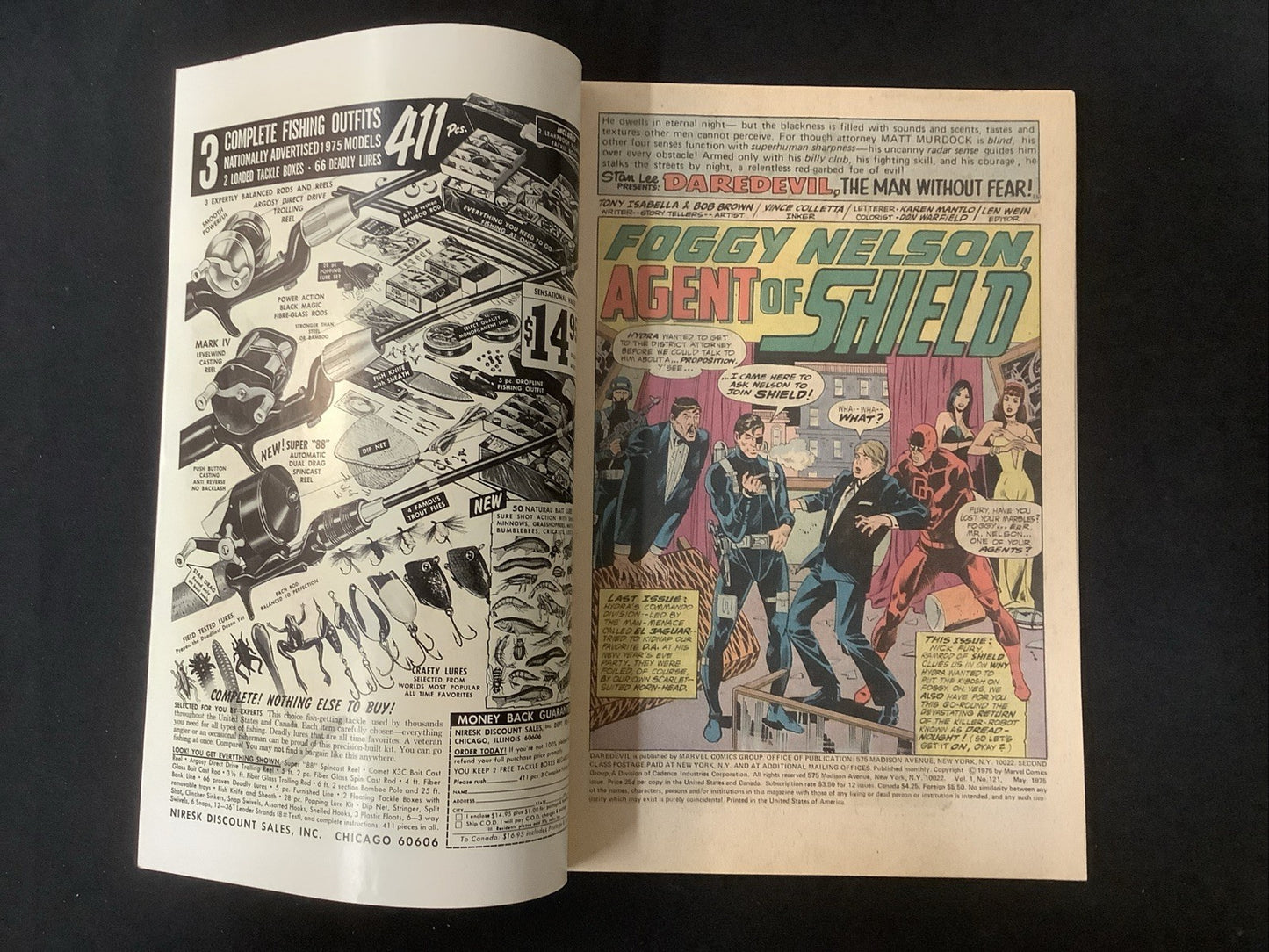 Daredevil #121 (Marvel Comics May 1975) VF (8.0) Tony Isabella/Bob Brown