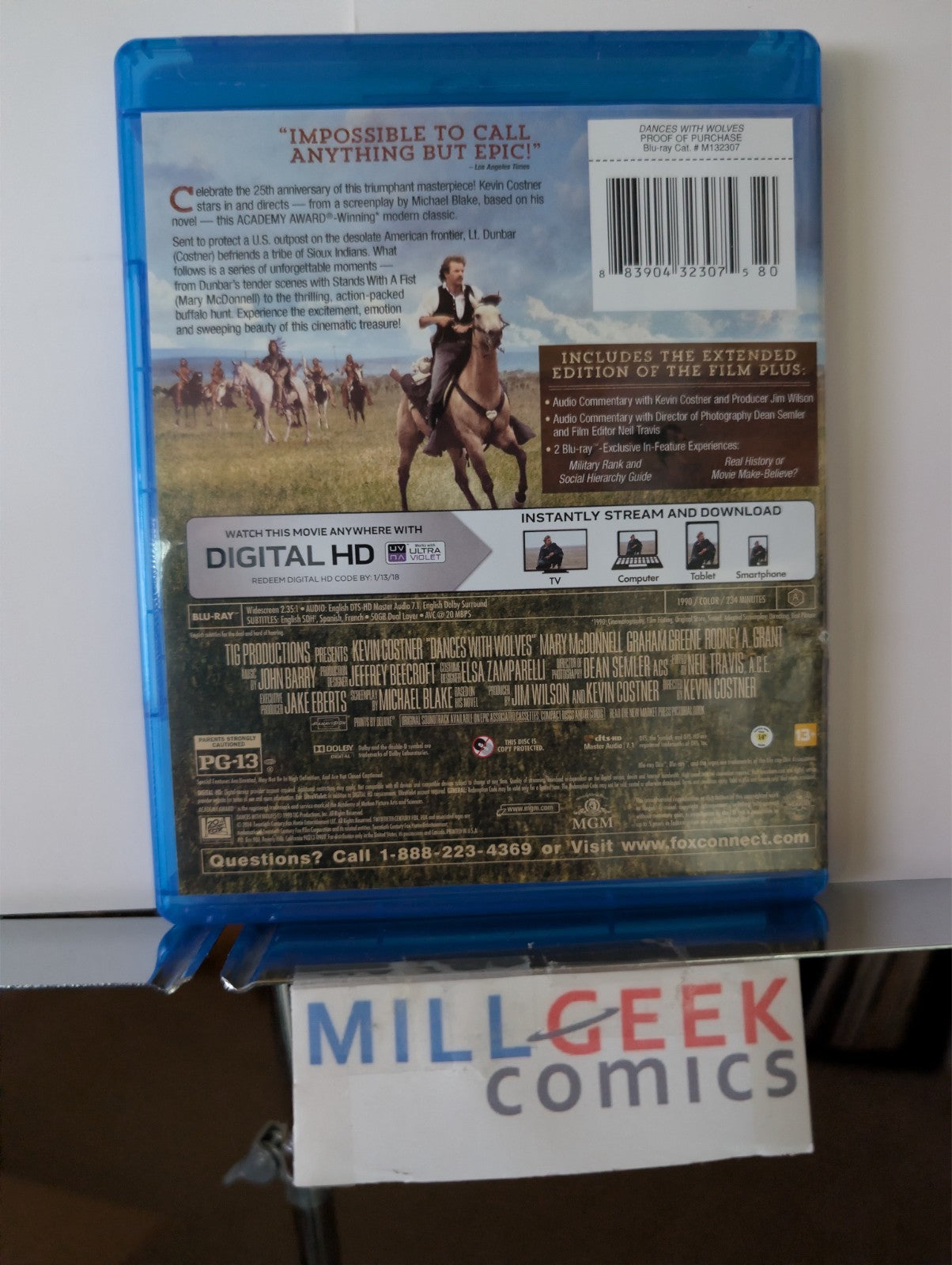 Dances with Wolves / Hidalgo, 2 Western Movies Set (Blu-Ray) -JD